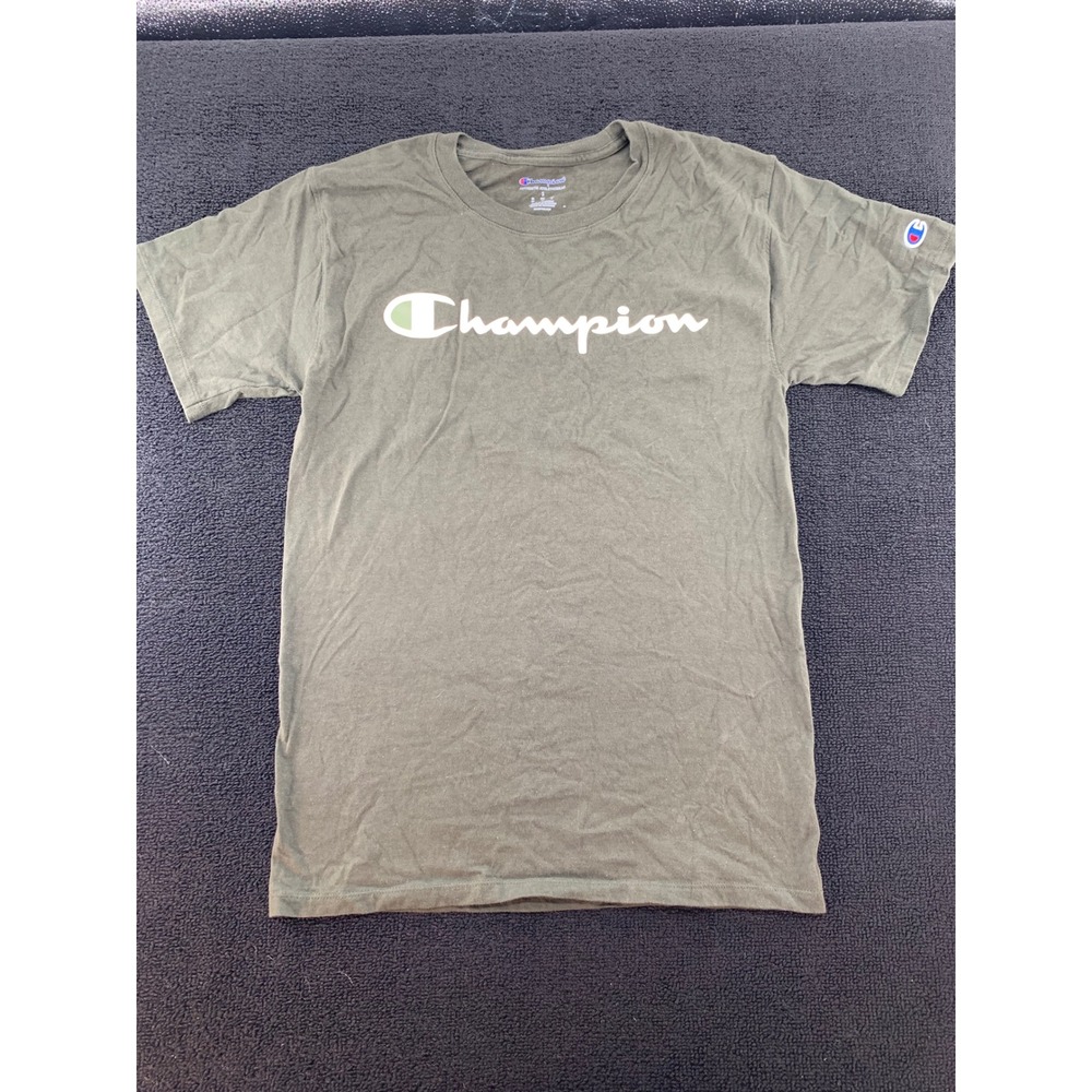 Champion Authentic Athleticwear T Shirt Mens‎ Small Green Short Sleeve Logo Tee